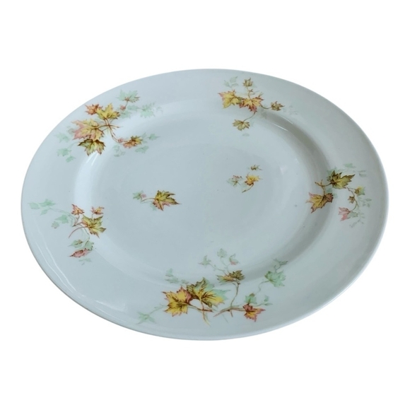 HAVILAND Co LIMOGES France Autumn Leaf Pattern Dinner Plate Thanksgiving Plate - Picture 2 of 6